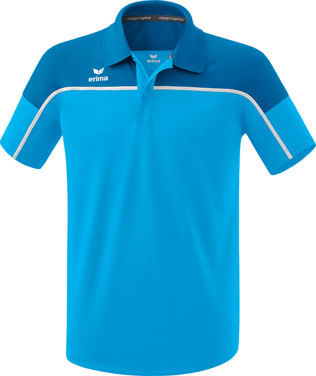 POLO ERIMA CHANGE, CURACAO-MYKONOS-BLANCO HOMBRE. S M L XL 2XL 3XL 