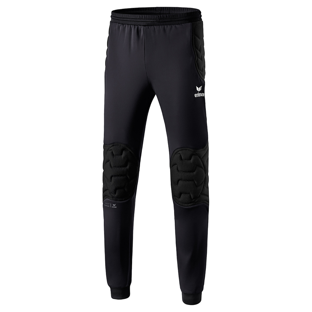 PANTALÓN DE PORTERO ERIMA ELEMENTAL CON CINTURA ESTRECHA, NEGRO NIÑO. 128 140 152 164 