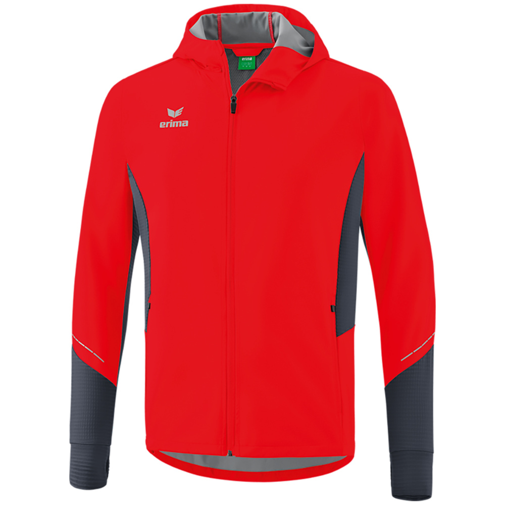 CHAQUETA ERIMA RACING RUNNING, ROJA HOMBRE. S M L XL 2XL 3XL 