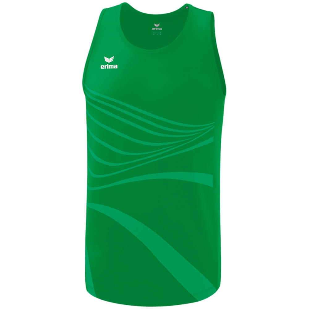 CAMISETA SIN MANGAS ERIMA RACING SINGLET, ESMERALDA HOMBRE. S M L XL 2XL 3XL 