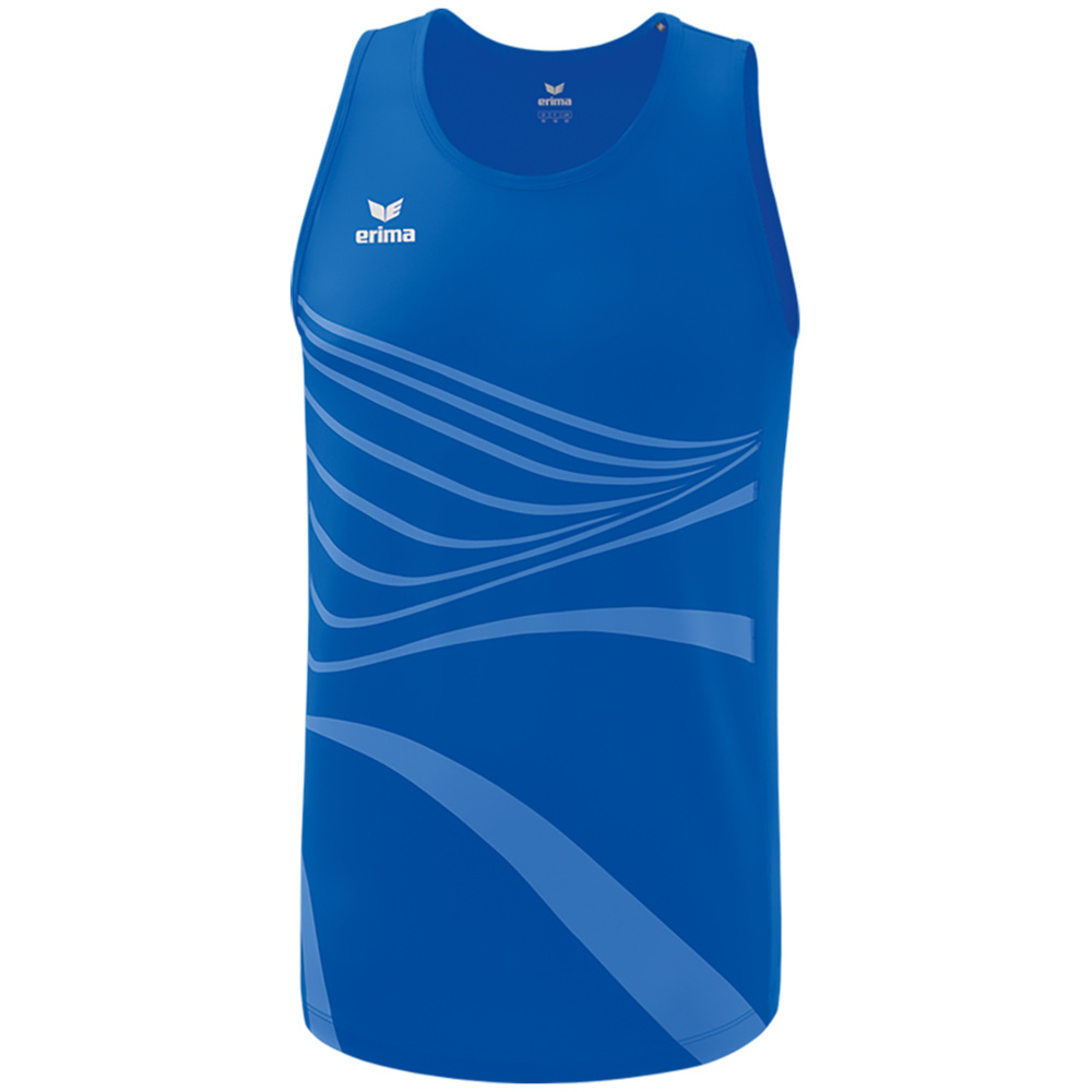 CAMISETA SIN MANGAS ERIMA RACING SINGLET, ROYAL HOMBRE. S M L XL 2XL 3XL 