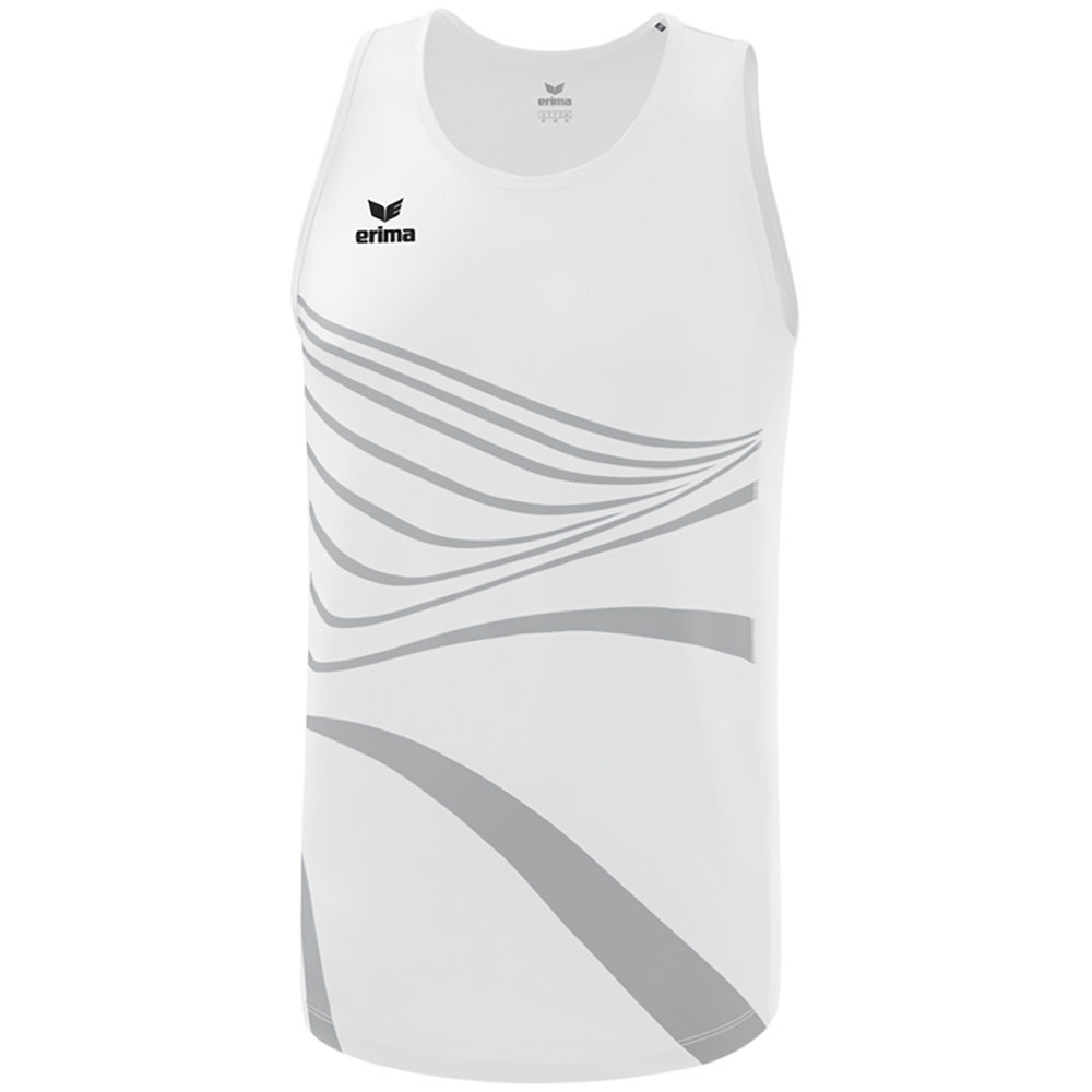 CAMISETA SIN MANGAS ERIMA RACING SINGLET, BLANCA NIÑO. 128 140 152 164 