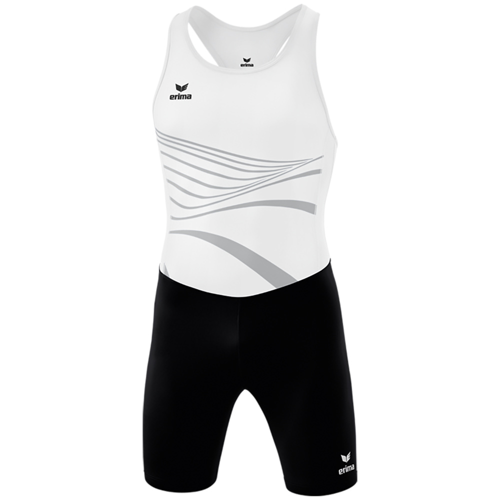 MONO ATLETISMO ERIMA RACING SPRINTER, BLANCO HOMBRE. S M L XL 2XL 3XL 