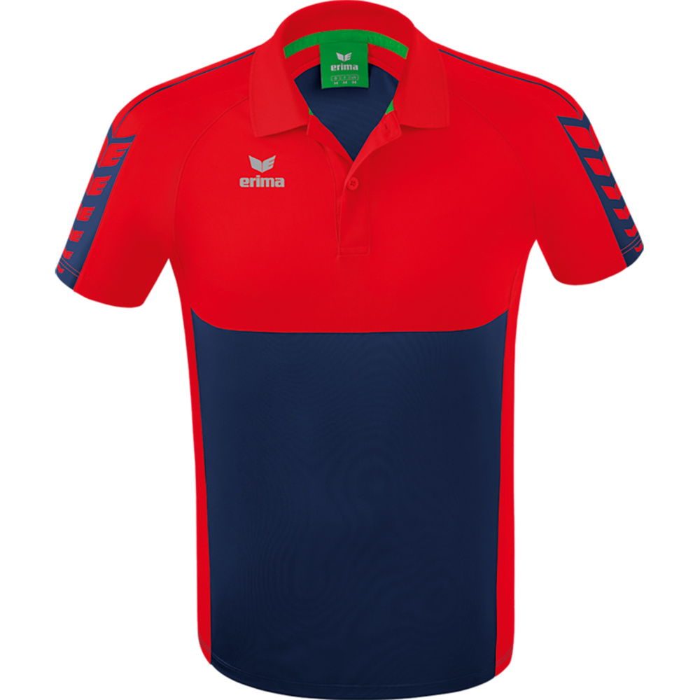 POLO ERIMA SIX WINGS, MARINO-ROJO HOMBRE. S M L XL 2XL 3XL 