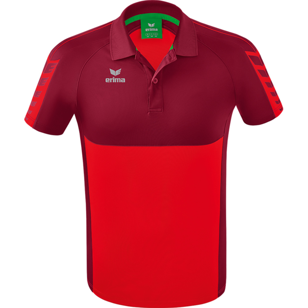 POLO ERIMA SIX WINGS, ROJO-BURDEOS HOMBRE. S M L XL 2XL 3XL 