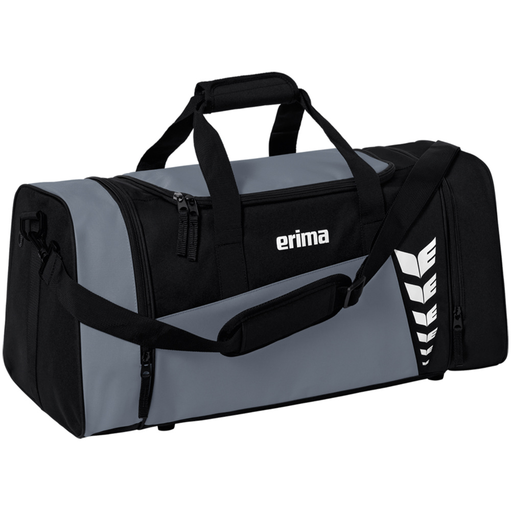 BOLSA DE DEPORTE ERIMA SIX WINGS, GRIS PIZARRA-NEGRA. S M L 