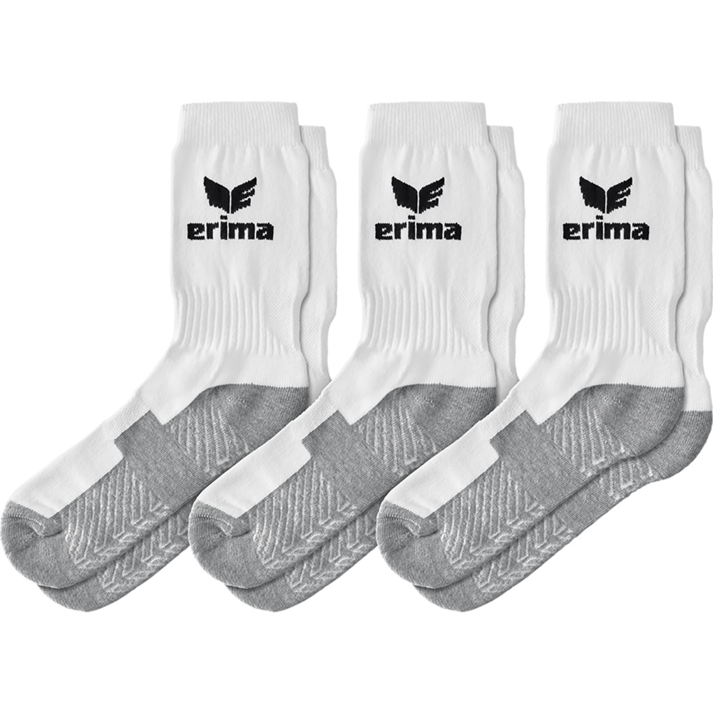 ERIMA SPORTS CALCETINES, BLANCO-NEGRO (3 PARES). 31-34 35-38 39-42 43-46 47-50 