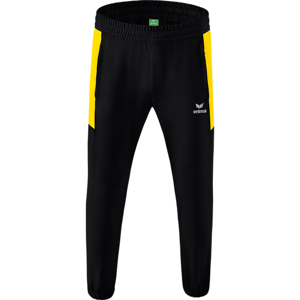 PANTALÓN PRESENTACIÓN ERIMA TEAM, NEGRO-AMARILLA HOMBRE. S M L XL 2XL 3XL 