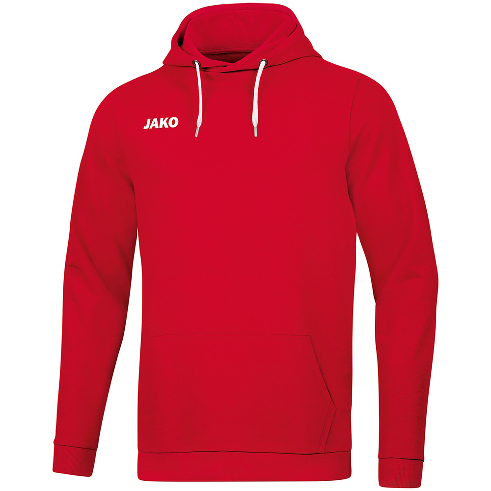 SUDADERA CON CAPUCHA JAKO BASE, ROJA NIÑO. 128 140 152 164 