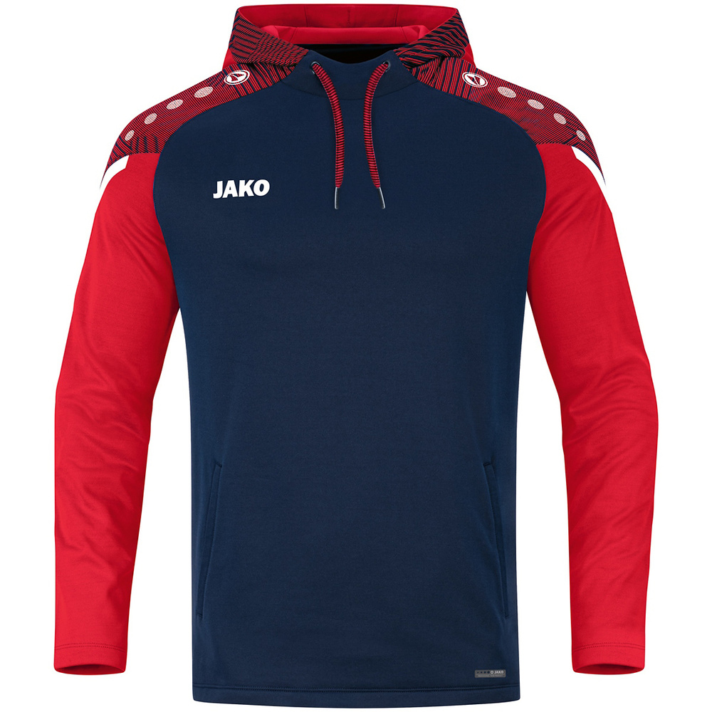 SUDADERA CON CAPUCHA JAKO PERFORMANCE, MARINO-ROJA HOMBRE. 2XL 