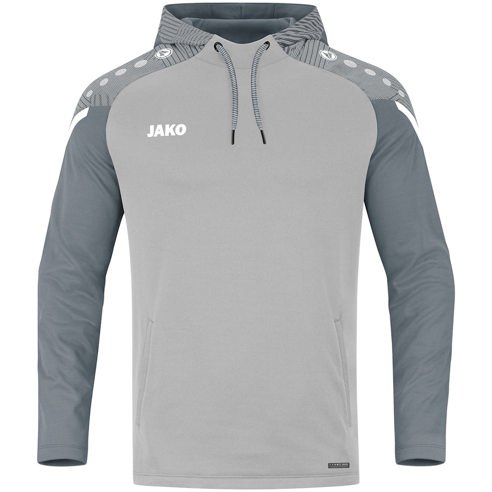 SUDADERA CON CAPUCHA JAKO PERFORMANCE, GRIS-GRIS PIEDRA HOMBRE. 2XL 