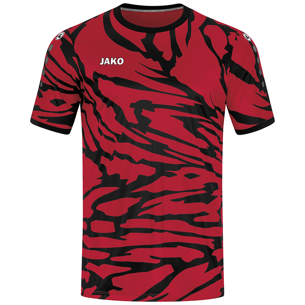 CAMISETA MANGA CORTA JAKO ANIMAL, ROJA-NEGRA NIÑO. 116 128 140 152 164 