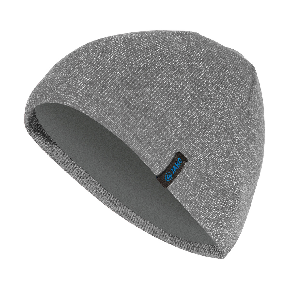 GORRO DE PUNTO JAKO, GRIS MELANGE. JUNIOR SENIOR 