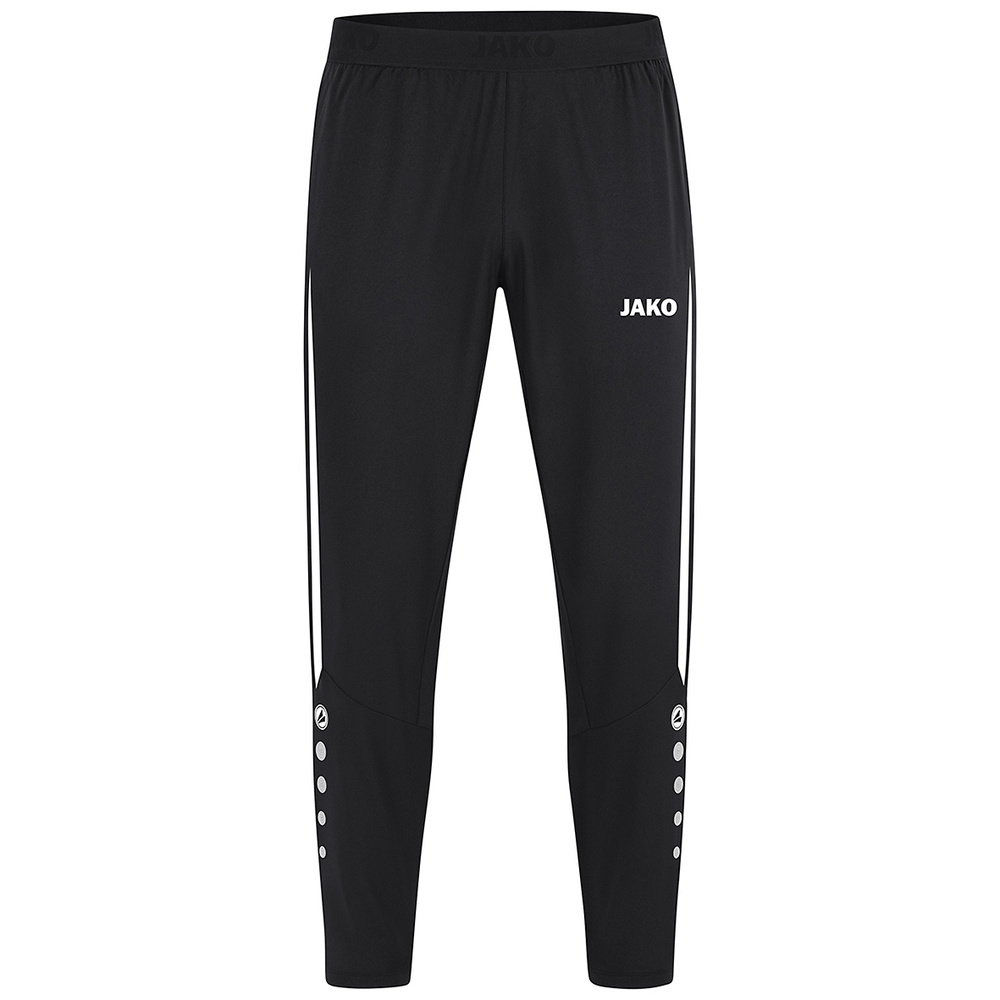 PANTALÓN JAKO POWER LEISURE, NEGRO-BLANCO NIÑO. 128 140 152 164 