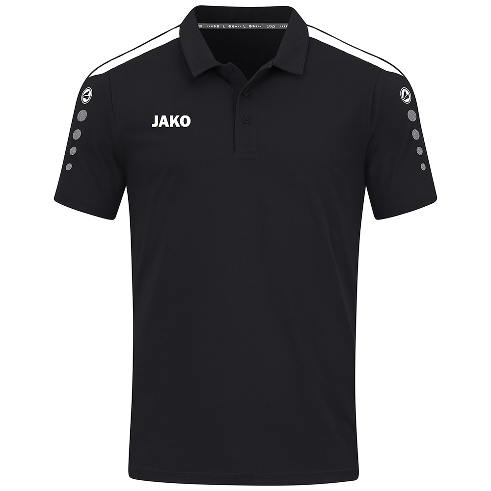 POLO JAKO POWER, NEGRA-BLANCA NIÑO. 140 152 164 