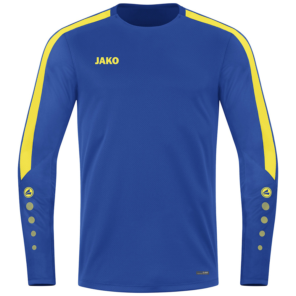 SUDADERA JAKO POWER, ROYAL-AMARILLA NIÑO. 116 128 140 152 164 