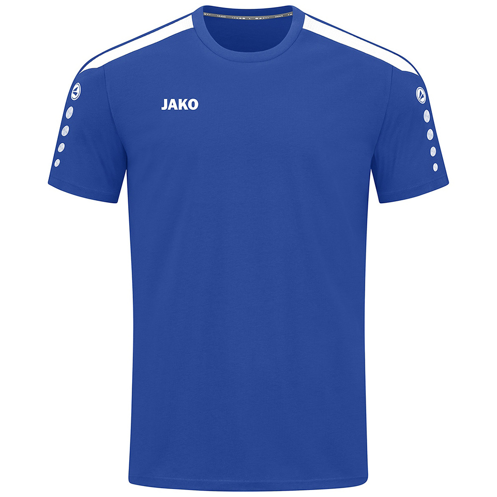 CAMISETA JAKO POWER, ROYAL-BLANCA MUJER. 34 36 38 40 42 44 