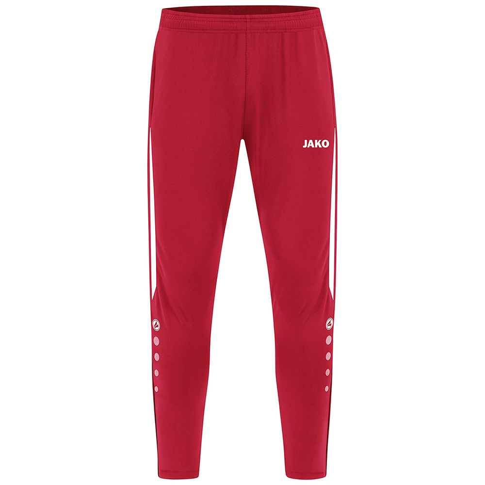 PANTALÓN ENTRENAMIENTO JAKO POWER, ROJO-BLANCO UNISEX. S M L XL 2XL 3XL 