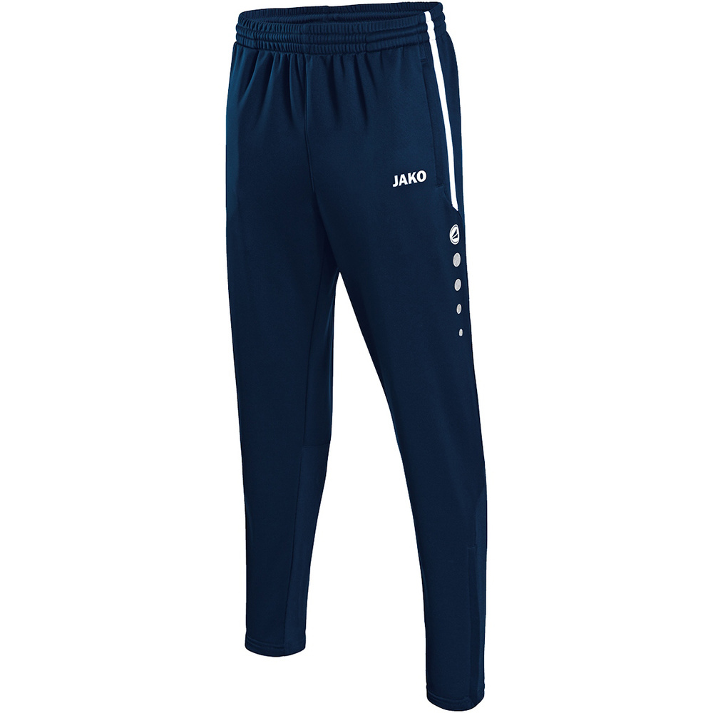 PANTALÓN JAKO TRAINING ACTIVE MARINO-BLANCO HOMBRE. S M L XL 2XL 3XL 