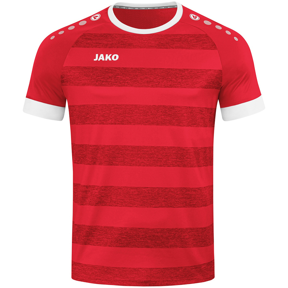 CAMISETA JAKO CELTIC MELANGE MANGA CORTA, ROJA HOMBRE. S M L XL 2XL 