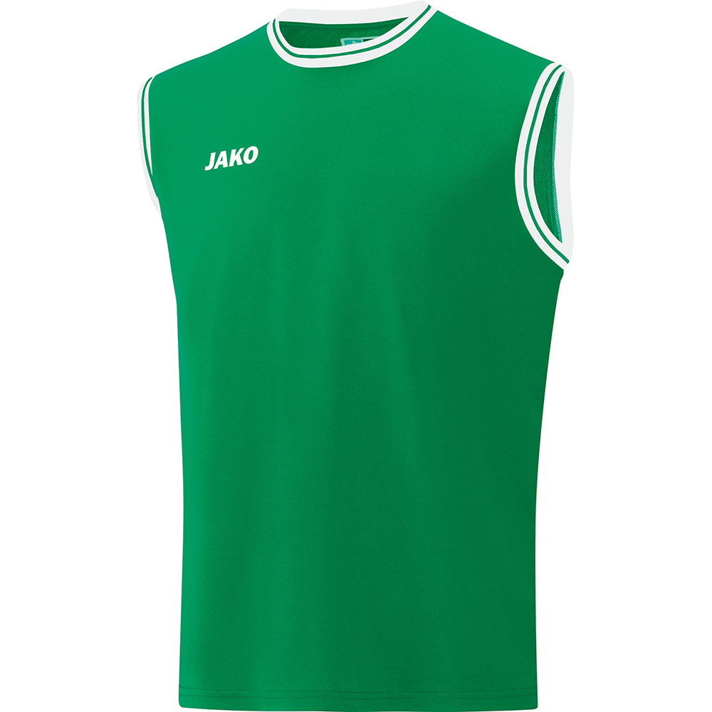 CAMISETA JAKO CENTER 2.0, VERDE-BLANCA HOMBRE. S M L XL 2XL 3XL 