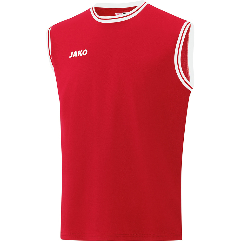 CAMISETA JAKO CENTER 2.0, ROJA-BLANCA NIÑO. XXS XS 