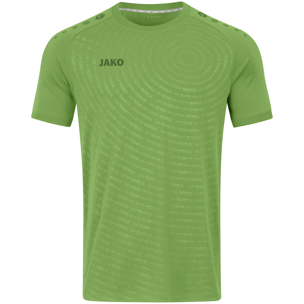 CAMISETA JAKO WORLD, VERDE HOMBRE. S M L XL 2XL 