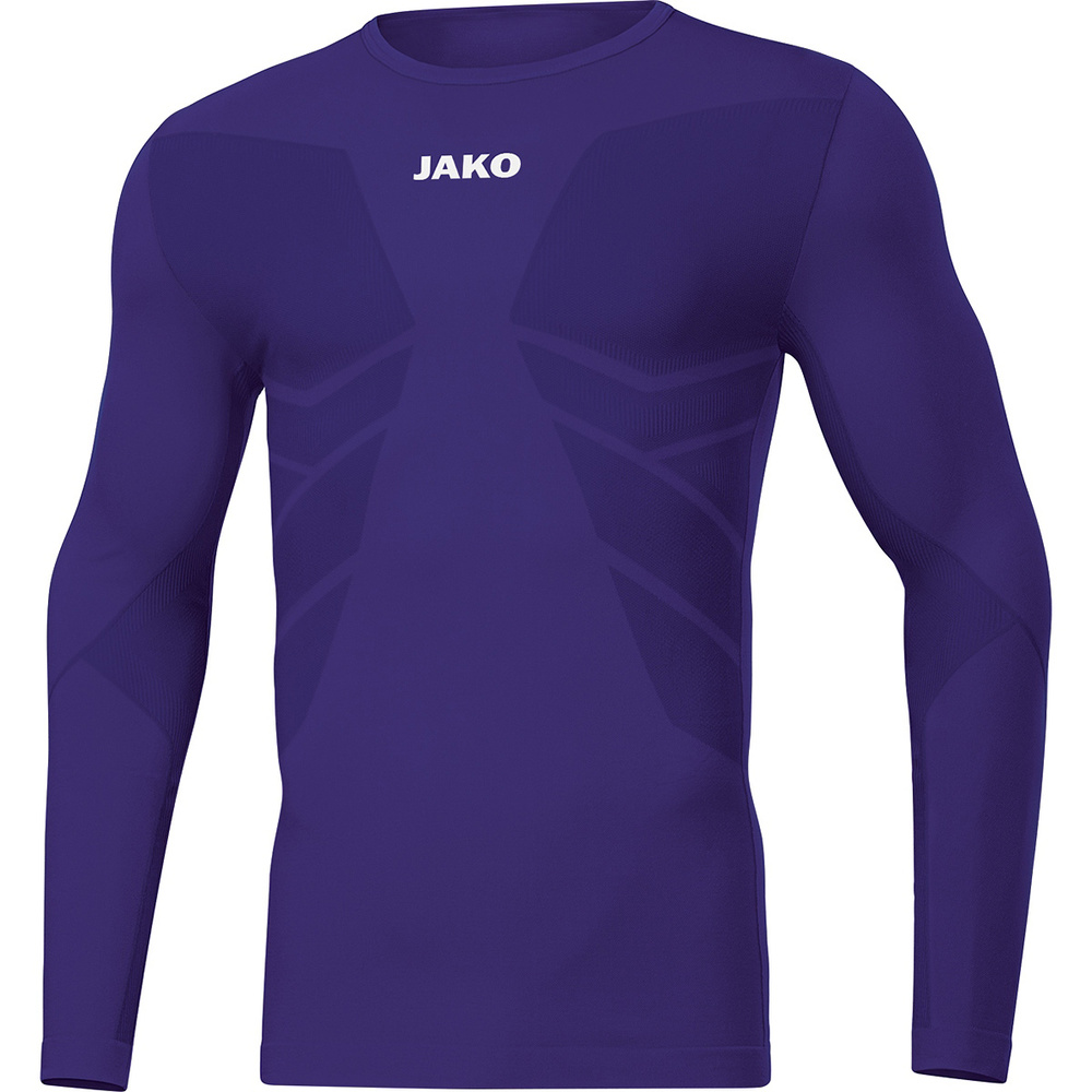 CAMISETA INTERIOR JAKO COMFORT 2.0 MANGA LARGA, PÚRPURA HOMBRE. S M L XL 2XL 