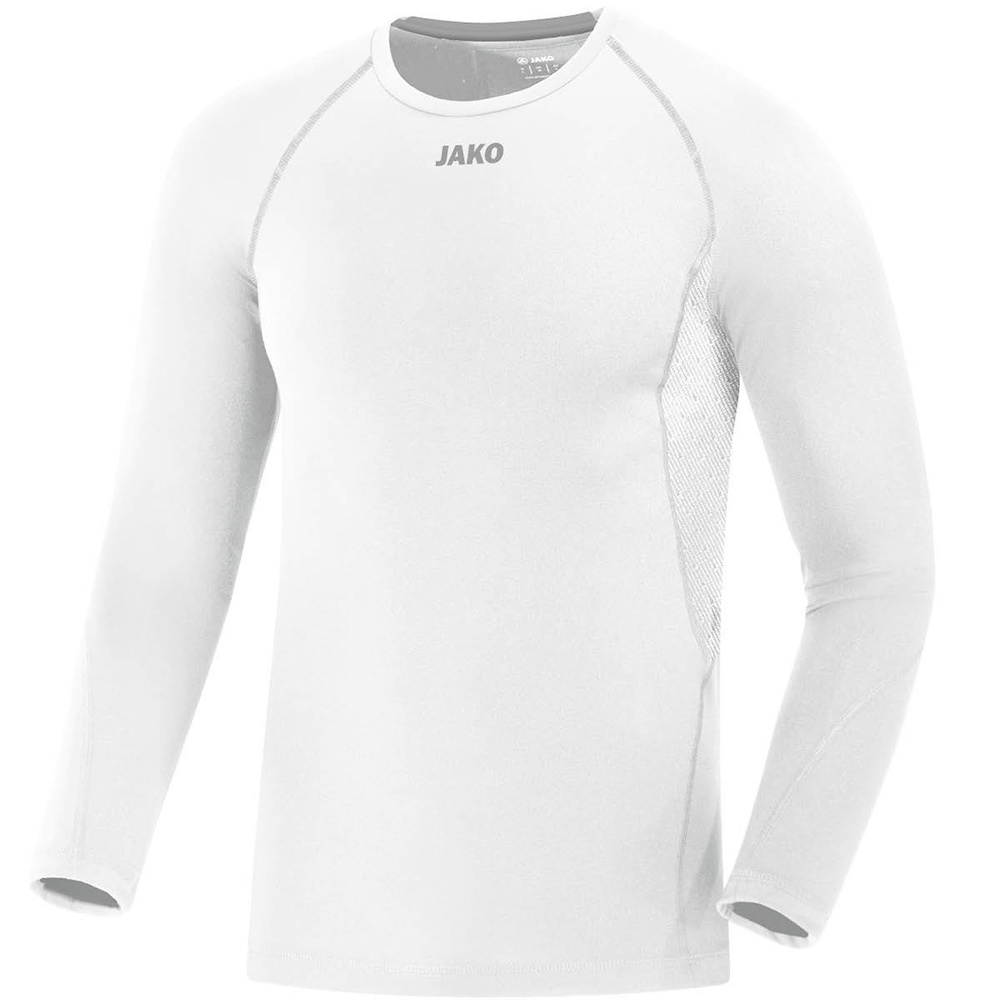 CAMISETA INTERIOR MANGA LARGA JAKO COMPRESSION 2.0, BLANCA HOMBRE. XS S M L XL 2XL 