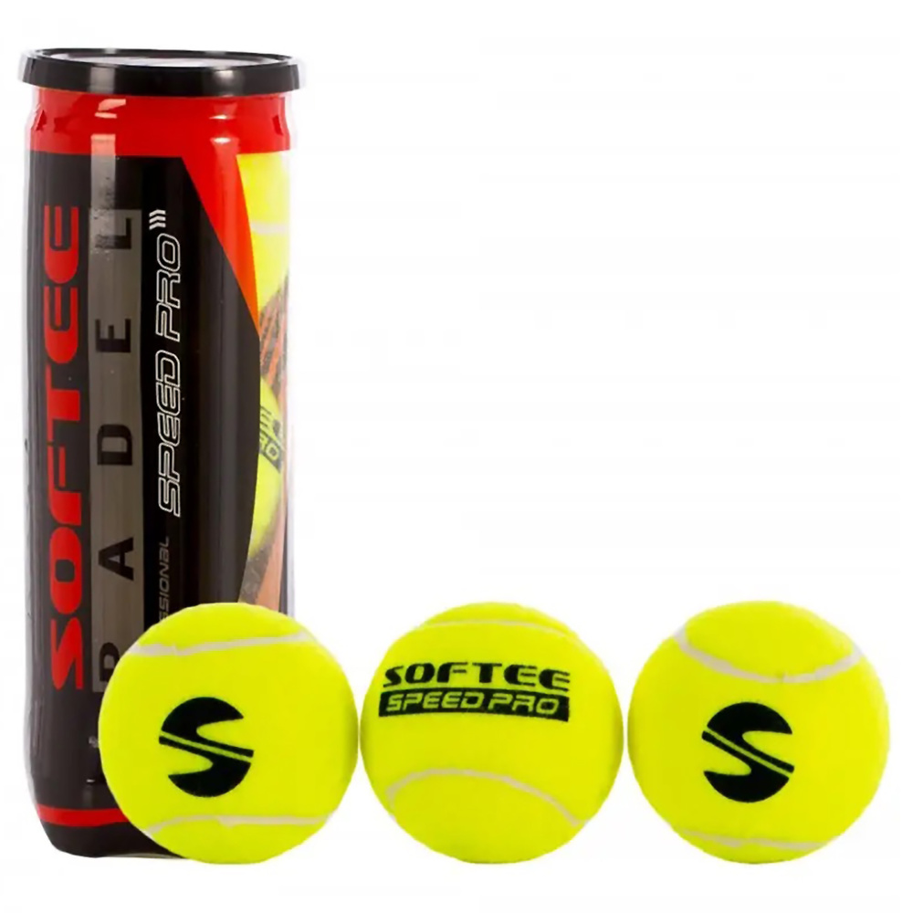 BOTE 3 PELOTAS PÁDEL SOFTEE SPEED PRO. 