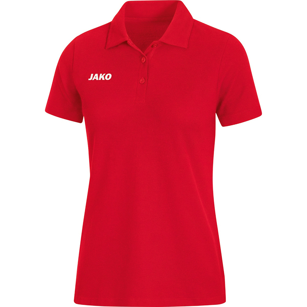 POLO JAKO BASE, ROJO MUJER. S M L XL 2XL 3XL 