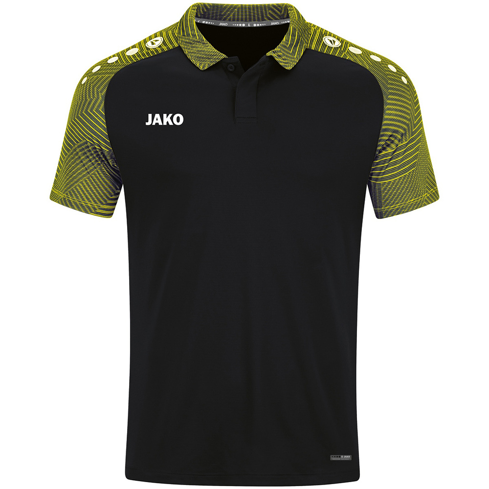 POLO JAKO PERFORMANCE, NEGRO-AMARILLO HOMBRE. 2XL 