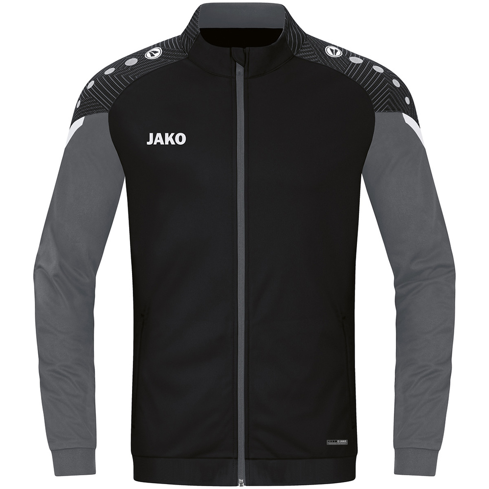 CHAQUETA CHÁNDAL POLIÉSTER JAKO PERFORMANCE, NEGRA-ANTRACITA HOMBRE. 2XL 