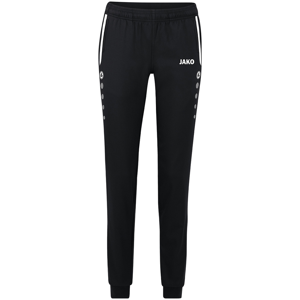 PANTALÓN DE PRESENTACIÓN JAKO ALLROUND, NEGRO MUJER. 34 36 38 40 42 44 