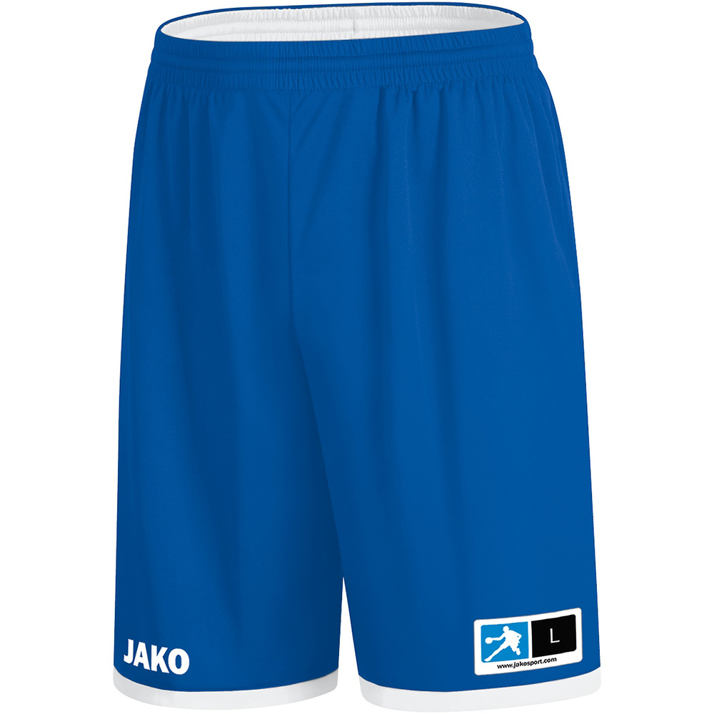 SHORT REVERSIBLE JAKO CHANGE 2.0, ROYAL-BLANCO NIÑO. XXS XS 