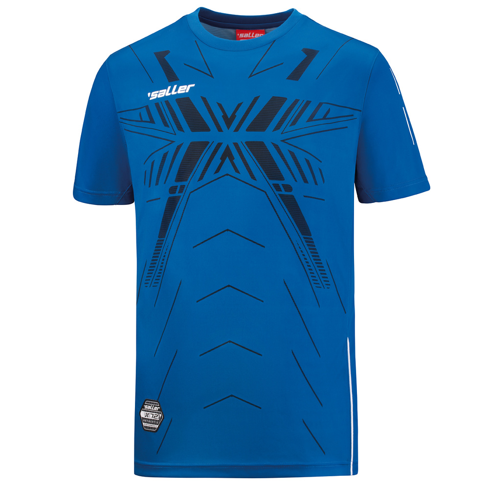 CAMISETA DE MANGA CORTA TRAININGS-TEE SALLERX.72, ROYAL-NEGRO-BLANCO UNISEX. XXS XS S M L XL 2XL 3XL 