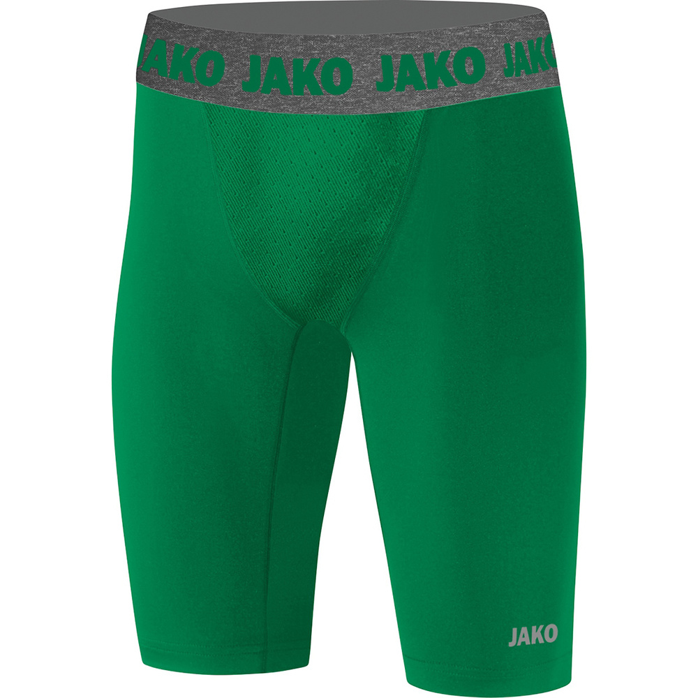 SHORT AJUSTADO JAKO COMPRESSION 2.0, VERDE NIÑO. 140 152 164 