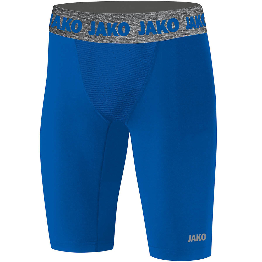 SHORT AJUSTADO JAKO COMPRESSION 2.0, ROYAL HOMBRE. S M L XL 2XL 