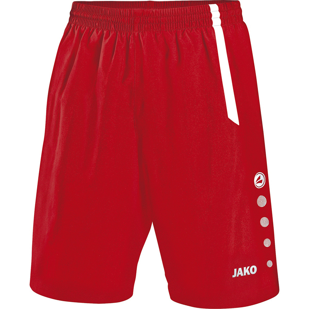 SHORT JAKO TURIN, ROJO-BLANCO HOMBRE. S M L XL 2XL 