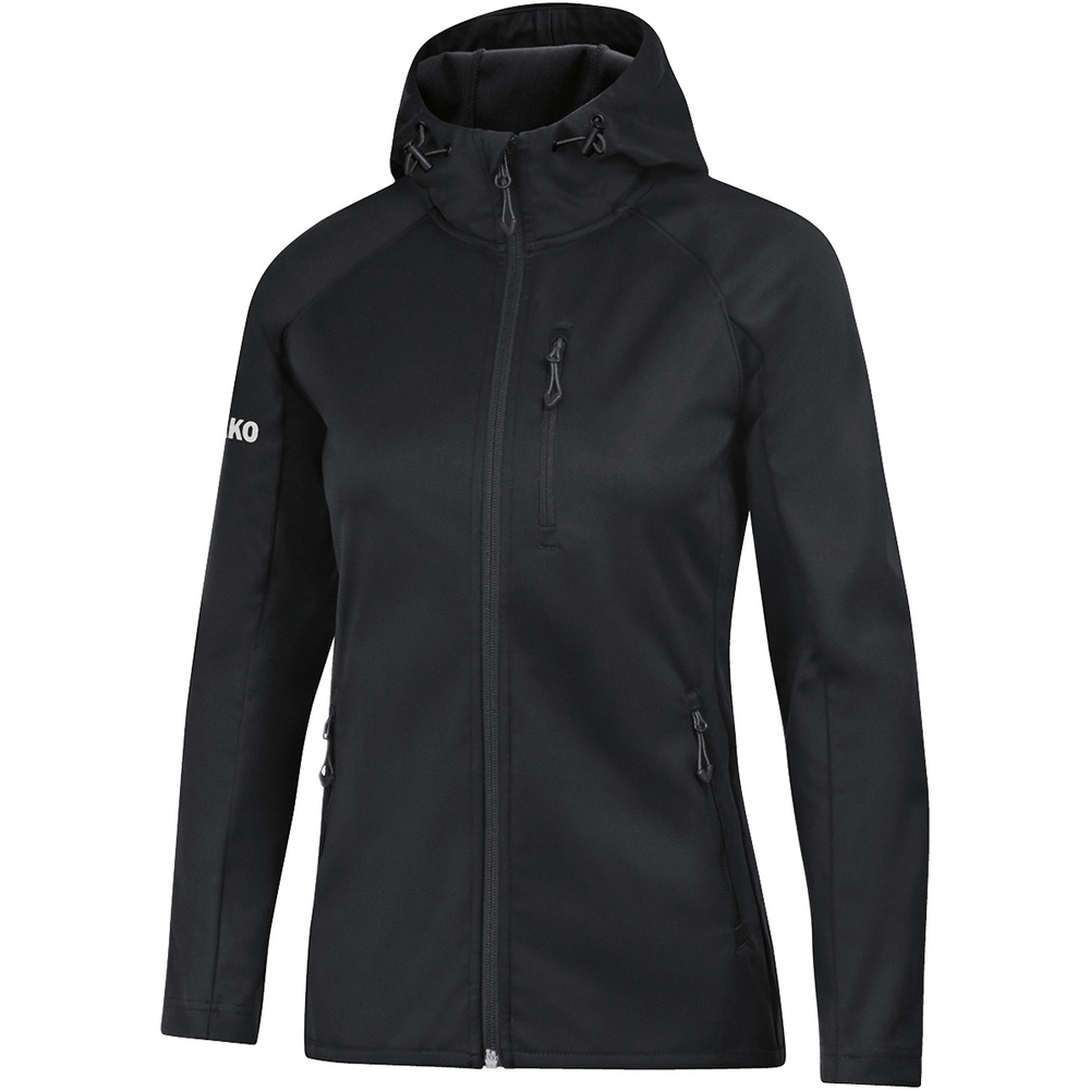 CHAQUETA SOFTSHELL JAKO LIGHT, NEGRA MUJER. 34 36 38 40 42 44 