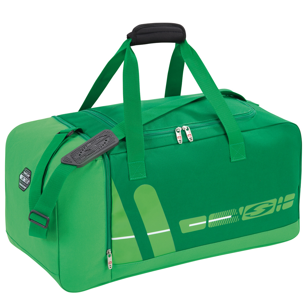 BOLSA DE DEPORTE SALLERX.72, VERDE-ESMERALDA-BLANCO. 