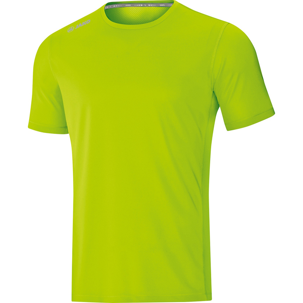 CAMISETA JAKO RUN 2.0 MANGA CORTA, VERDE NEÓN HOMBRE. S M L XL 2XL 3XL 