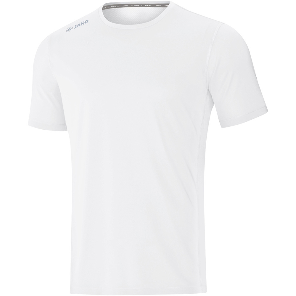 CAMISETA JAKO RUN 2.0 MANGA CORTA, BLANCA HOMBRE. S M L XL 2XL 3XL 