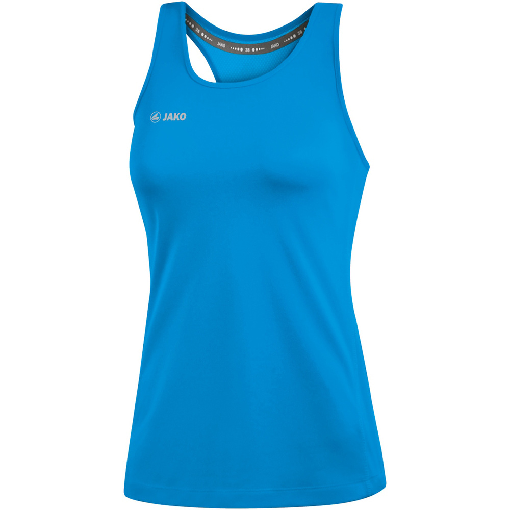 CAMISETA JAKO RUN 2.0 SIN MANGAS, AZUL JAKO MUJER. 34 36 38 40 42 44 