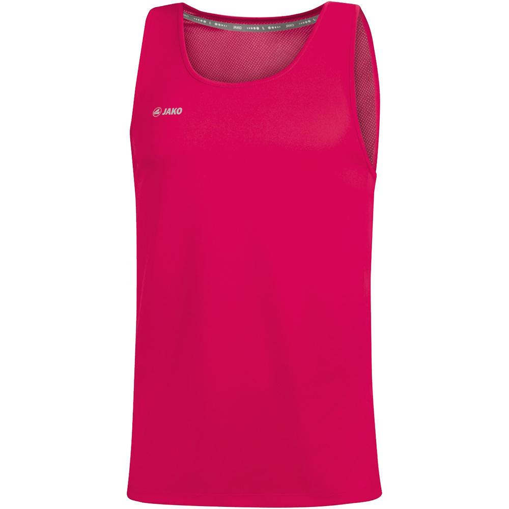 CAMISETA JAKO RUN 2.0 SIN MANGAS, ROSA HOMBRE. S M L XL 2XL 