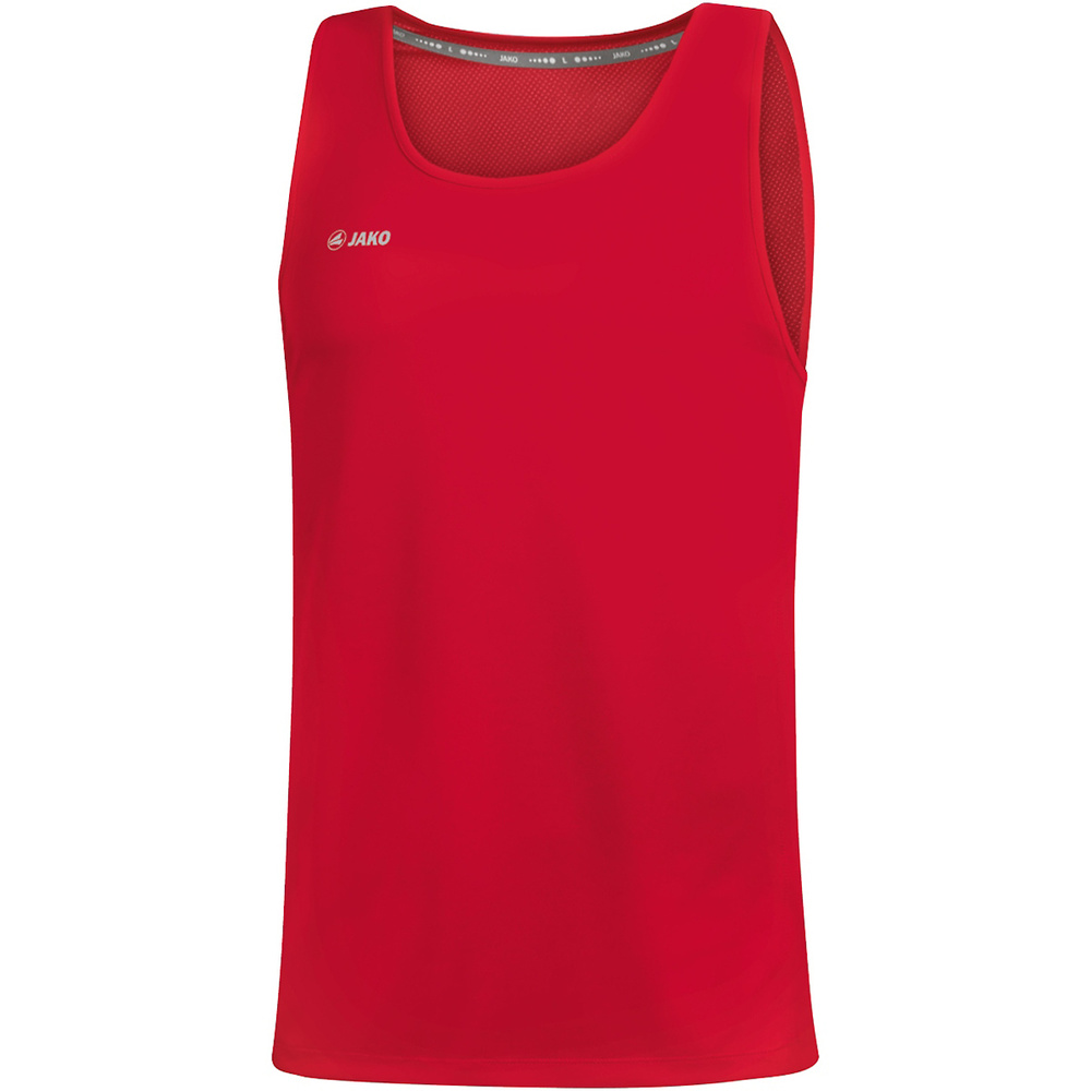 CAMISETA JAKO RUN 2.0 SIN MANGAS, ROJA HOMBRE. S M L XL 2XL 