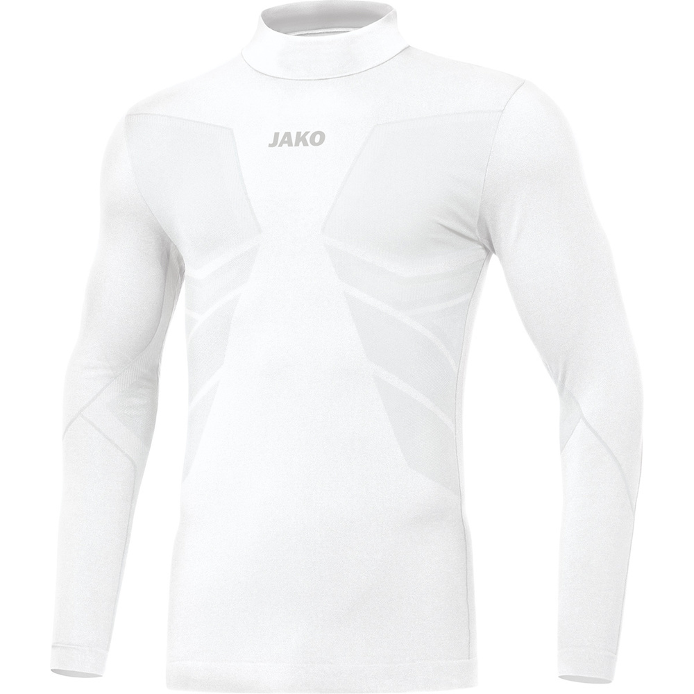 CAMISETA CUELLO ALTO JAKO COMFORT 2.0, BLANCA HOMBRE. S M L XL 2XL 