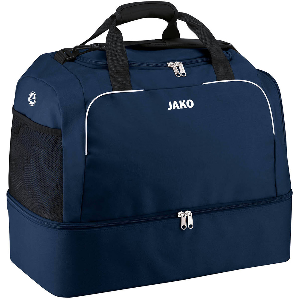 BOLSA DE DEPORTE JAKO CLASSICO CON ZAPATILLERO, MARINO. BAMBINI JUNIOR SENIOR 