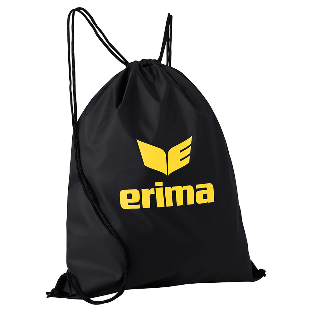 BOLSA GIMNASIO ERIMA, NEGRA-AMARILLA. 