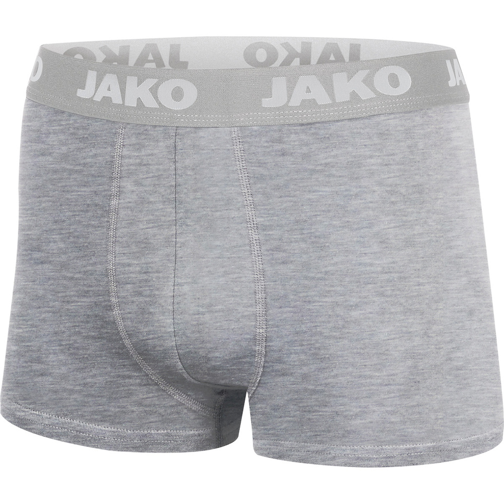 BOXER JAKO BASIC PACK DE 2, GRIS MELANGE HOMBRE. S PACK DE 2 UNIDADES PACK DE 2 UNIDADES M PACK DE 2 UNIDADES L PACK DE 2 UNIDADES XL PACK DE 2 UNIDADES 2XL 